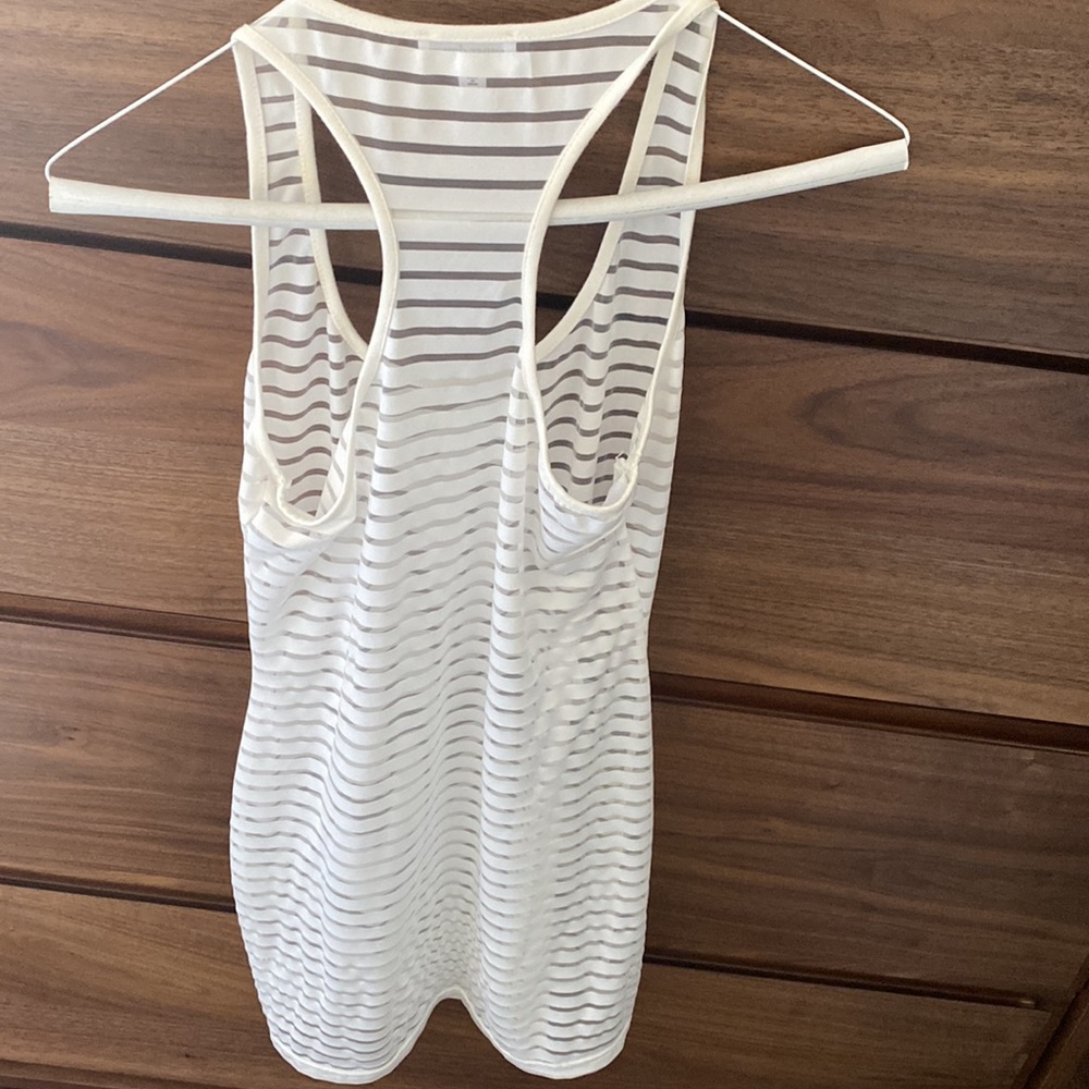 White Superdown Sheer Coverup - Picture 7 of 10